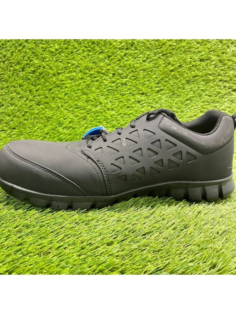 Reebok Sublite Cushion Mens Size 13 Black Composite Toe Safety Work Shoes